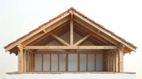 dach dwuspadowy przekrój