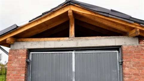 dach jednospadowy wieniec