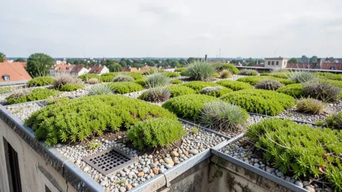 dach zielony ekstensywny minimalny spadek drenaż