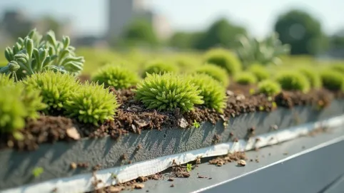 Dach zielony ekstensywny warstwy