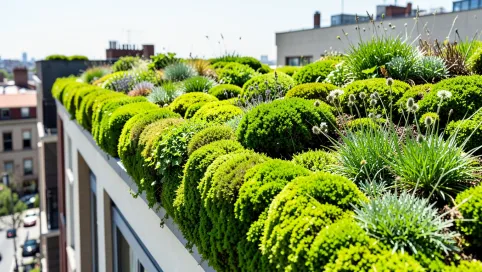 Dach zielony intensywny