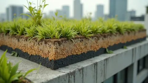 Dach zielony warstwy grubość