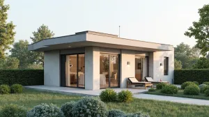 Dom parterowy z płaskim dachem do 100m2