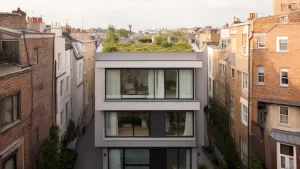 Domy piętrowe z płaskim dachem