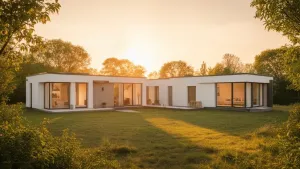 domy z płaskim dachem parterowe