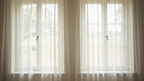 dwa okna obok siebie jakie firany