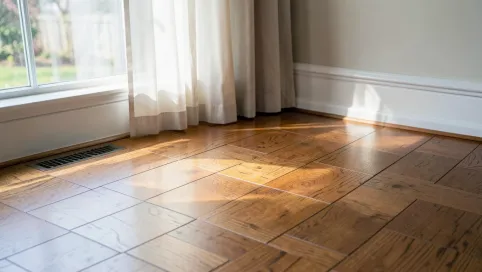 jak kłaść panele podłogowe względem okna