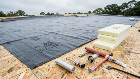 jak wyremontować płaski dach