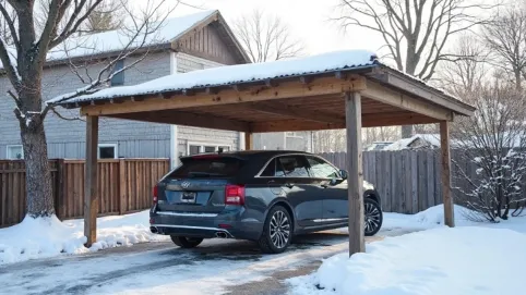 Jak zbudować wiatę z dachem jednospadowym