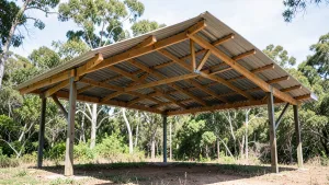 Jak zrobić dach jednospadowy na wiacie