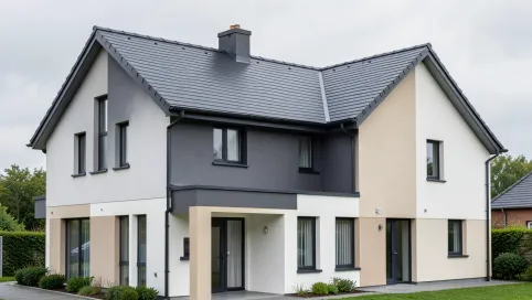 Jaki kolor elewacji do antracytowego dachu