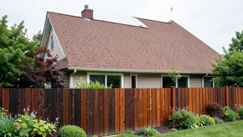 Jaki kolor ogrodzenia do brązowego dachu
