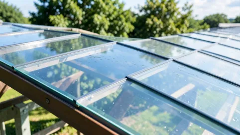 jaki spadek dachu z poliwęglanu