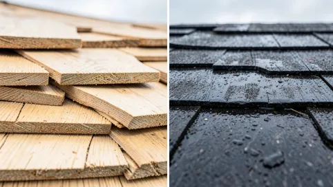 Jakie drewno na dach suche czy mokre