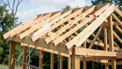 jakie krokwie na dach jednospadowy 4m