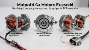 jakie silniki w samochodach elektrycznych