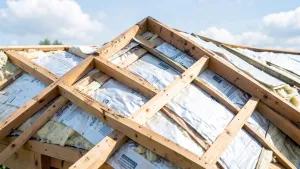 Konstrukcja dachu płaskiego jednospadowego