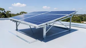 konstrukcja pod panele fotowoltaiczne na dachu płaskim