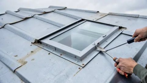 Montaż okna dachowego bez zdejmowania blachy