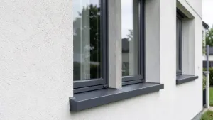 Okna antracyt jaki parapet zewnętrzny