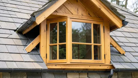 Okna złoty dąb  jaki kolor dachu