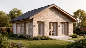 Projekty domów bez garażu z dachem dwuspadowym