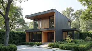 Projekty domów z dachem jednospadowym na wąską działkę