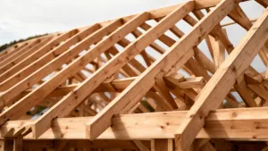 szkielet dachu jednospadowego