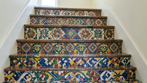 Tynk mozaikowy na schody
