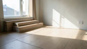 Układanie paneli względem okna