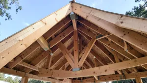 więźba dachowa na garaż jednospadowy