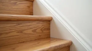 Wykończenie schodów przy ścianie