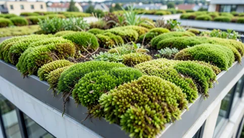 Zielone Dachy Z Mchu