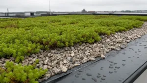 Zielony dach płaski