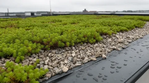 Zielony dach płaski