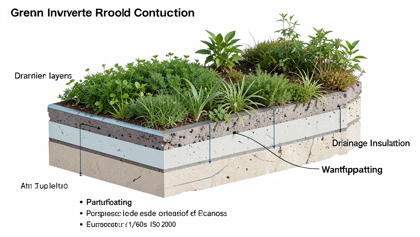 Stropodach Zielony Warstwy