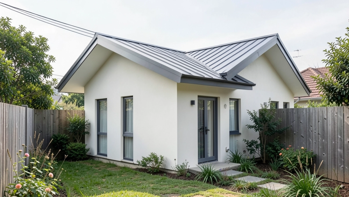 Tani dom z dachem jednospadowym