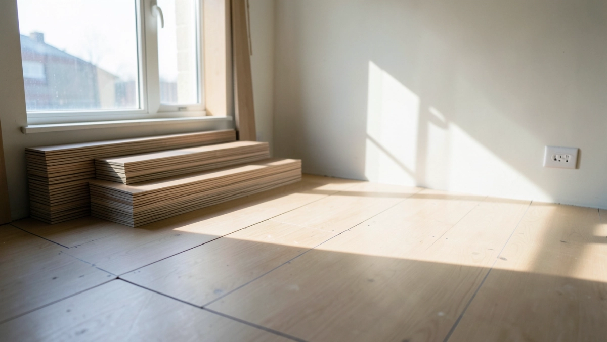 Układanie paneli względem okna