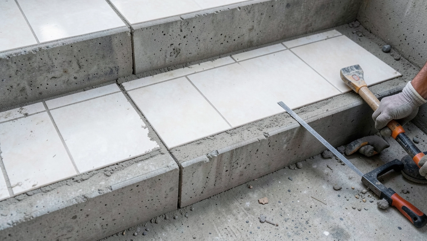 Układanie płytek na schodach cena robocizny