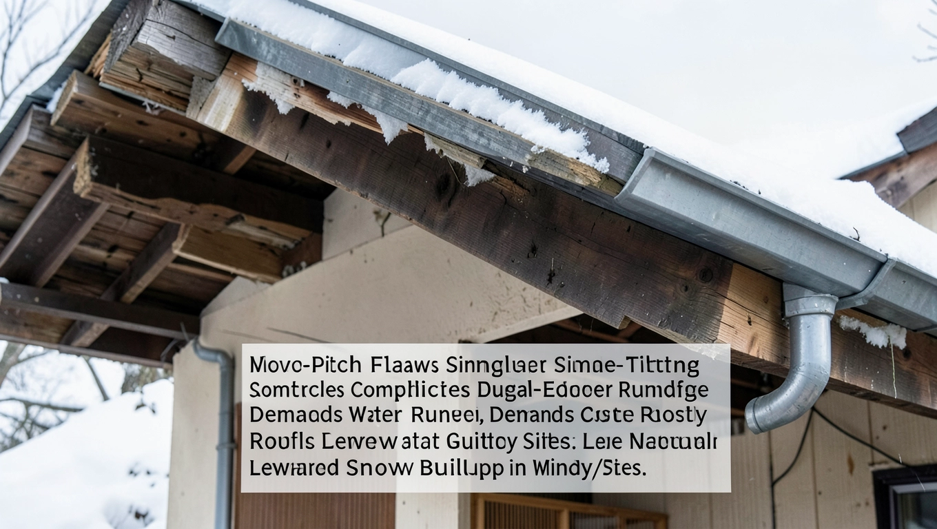 Wady dachu jednospadowego w architekturze