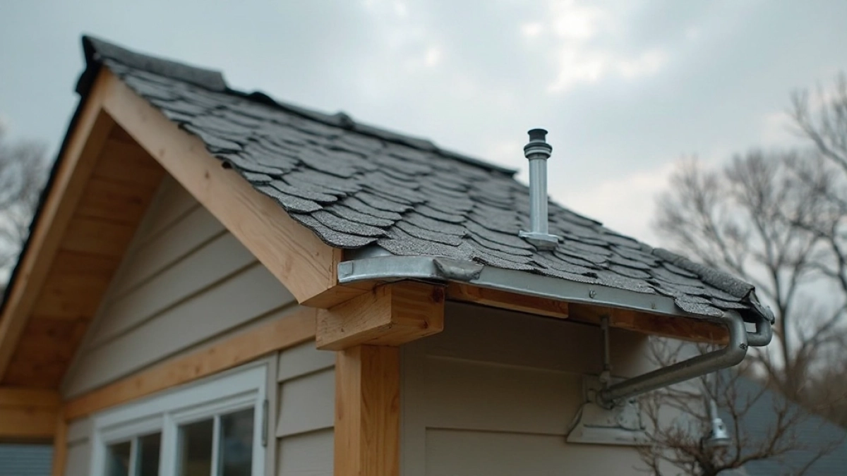 wykończenie dachu jednospadowego