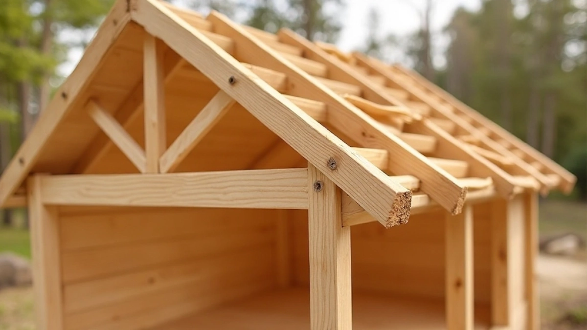 Wymiary krokwi na dach jednospadowy