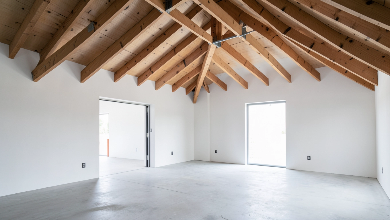 Zastosowanie wiązarów jednospadowych w garażach