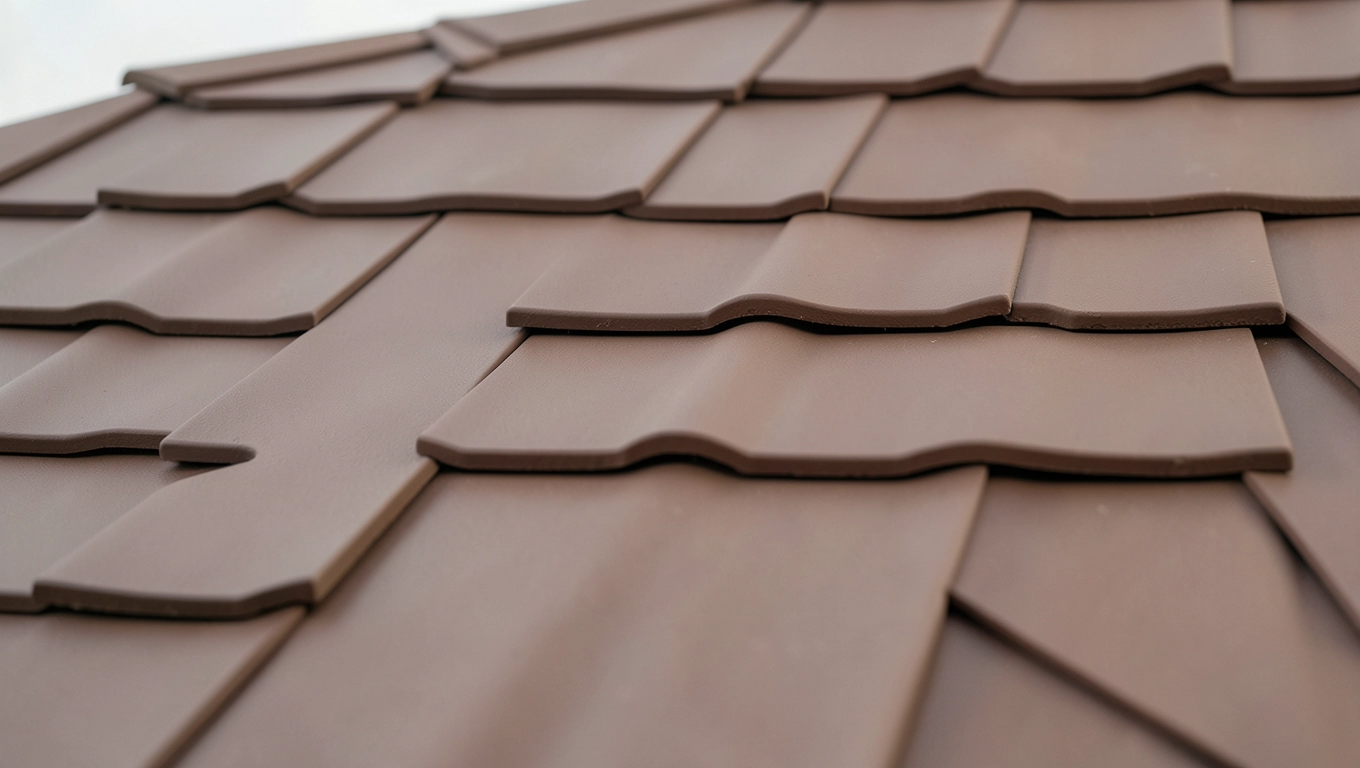 Brązowa płaska dachówka ceramiczna parametry techniczne i dobór do kształtu dachu