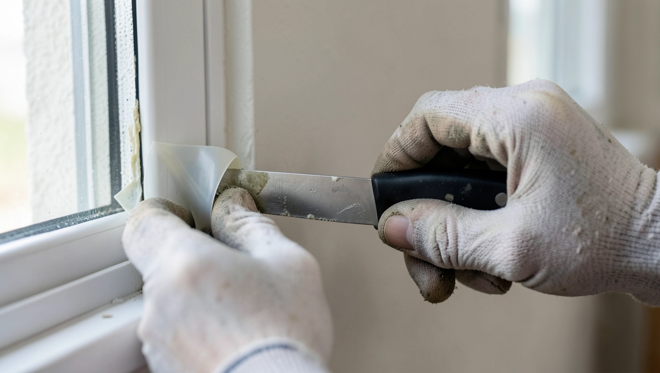 Jak położyć silikon między oknem a parapetem bez pęcherzyków