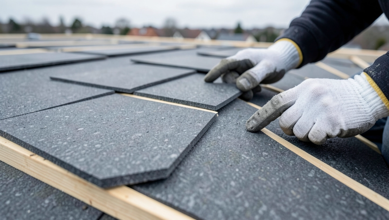 Montaż płaskiej dachówki betonowej antracyt krok po kroku
