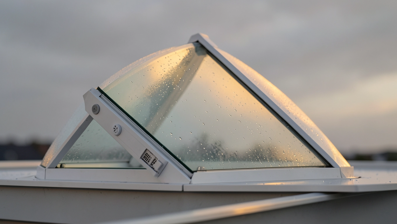 Okno dachowe VELUX z czujnikiem deszczu do dachu płaskiego seria CVJ