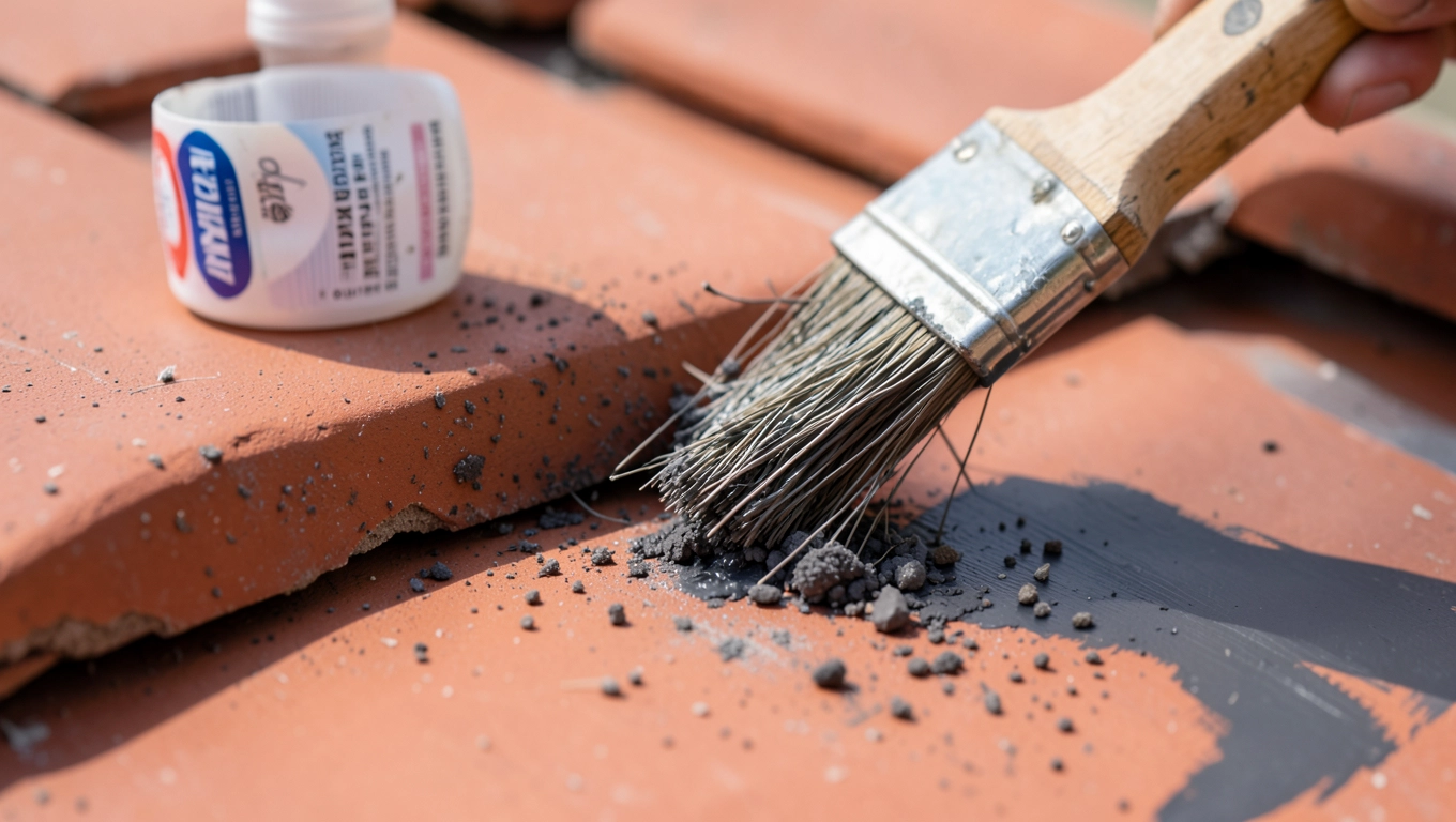 Przygotowanie dachówki ceramicznej pod farbę antracyt