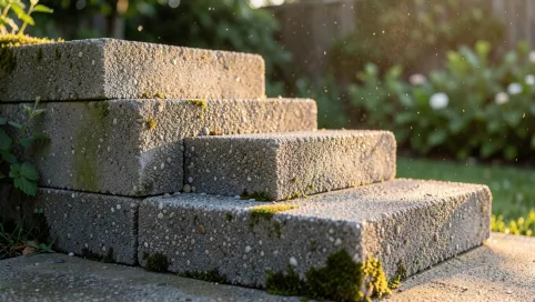 bloczki betonowe na schody zewnętrzne