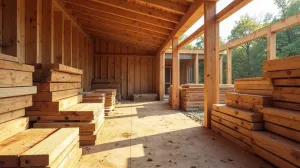 koszt drewna na dach 100m2